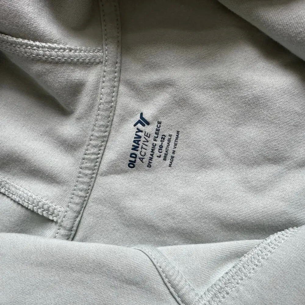 Old Navy Active Green Fleece Full Zip Up Sweatshirt